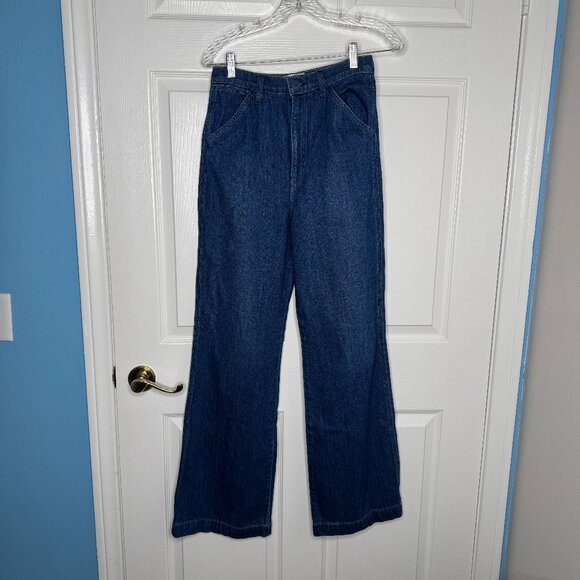 Reformation Denim - Reformation Dark Wash High Waisted Wide Leg Jeans